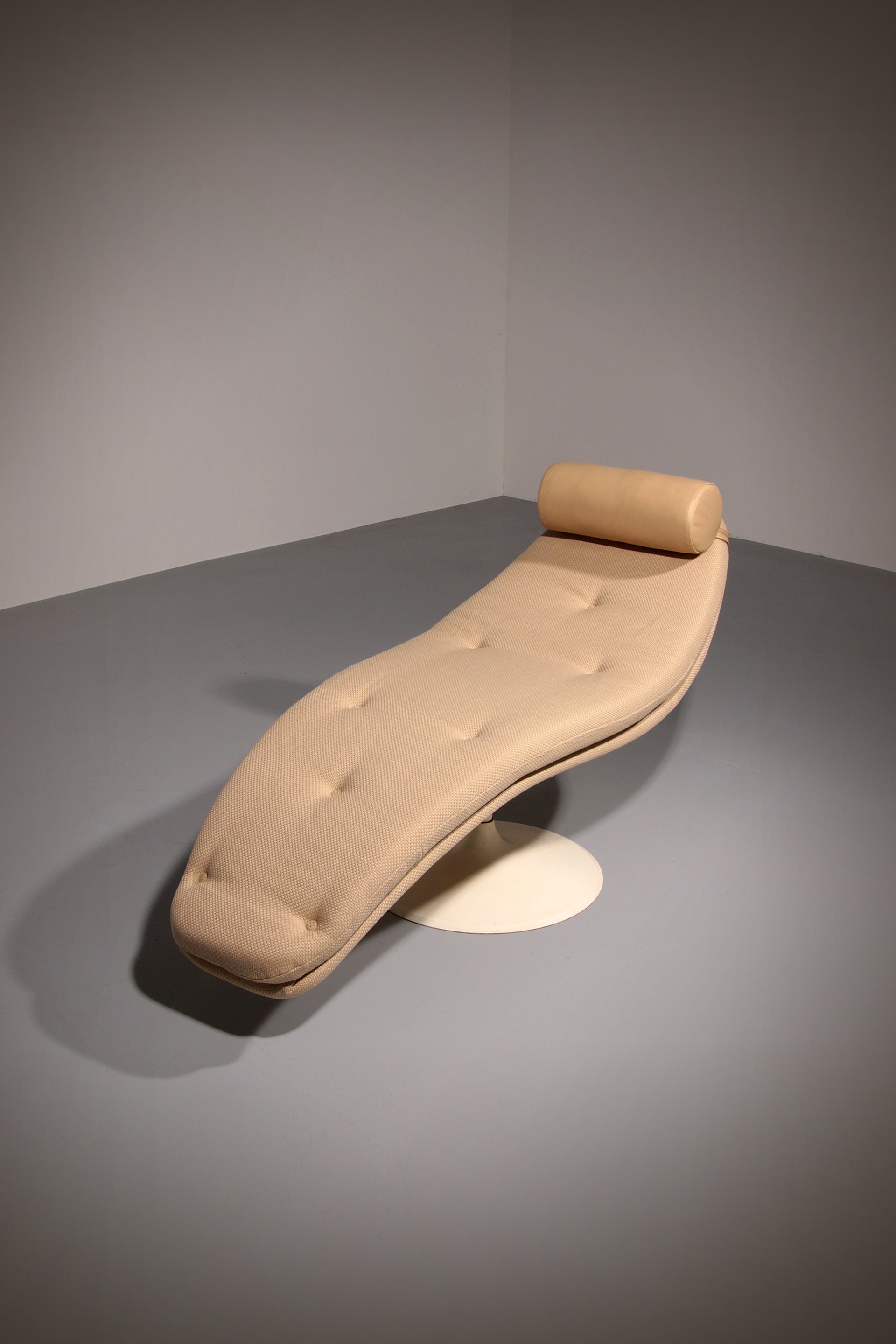 Vintage 60s Lounge Chair with Modern Upholstery