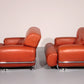 Vintage Leather Armchairs in Guido Faleschini Style