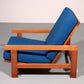 Hans J Wegner GE421 Getama Oak Recliner with Adjustable Backrest