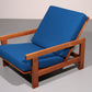 Hans J Wegner GE421 Getama Oak Recliner with Adjustable Backrest