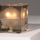 Alessandro Mendini “Cubosfera” Table Lamp Metal Crome Glass 1968 Italy