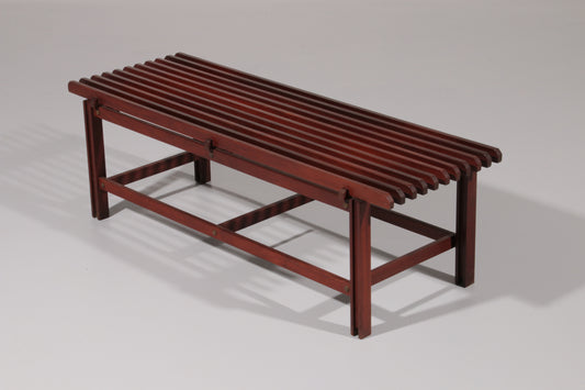 Ico & Luisa Parisi Vintage Wooden Bench, Italian Design 1960