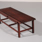 Ico & Luisa Parisi Vintage Wooden Bench, Italian Design 1960