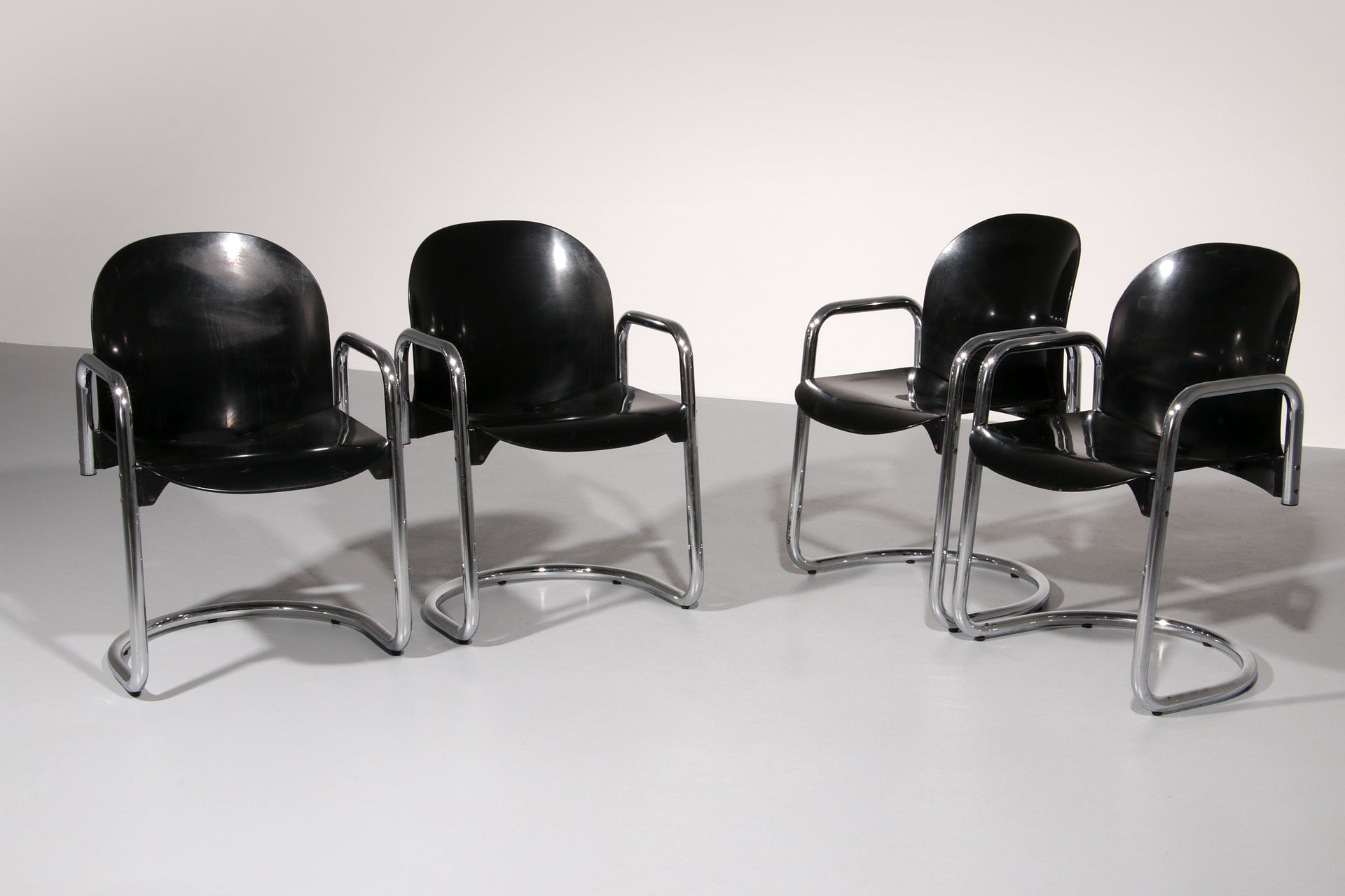 Vintage Dialogo Chair Set by Afra & Tobia Scarpa for B&B Italia