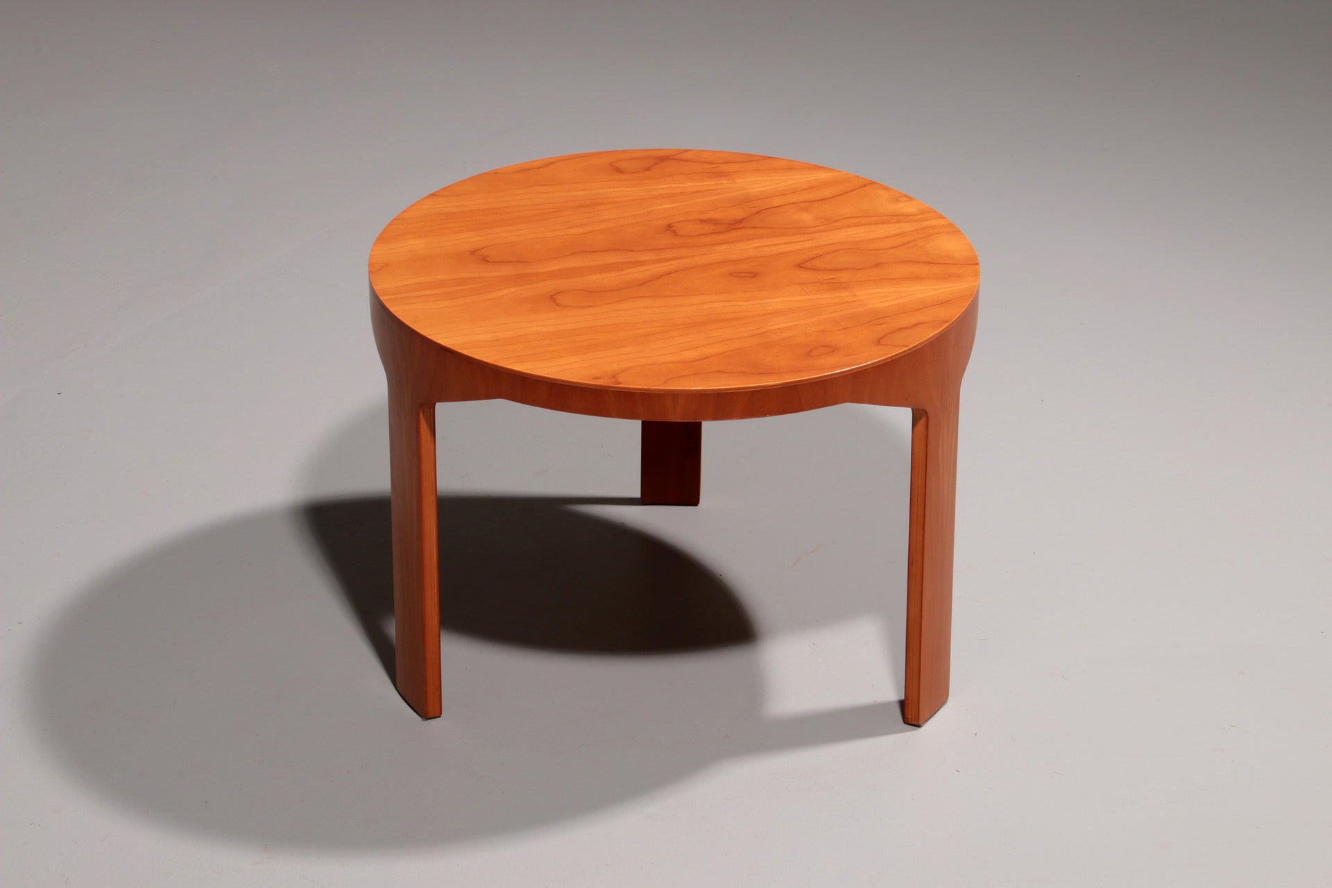 Beautiful wooden side table with vintage 70s