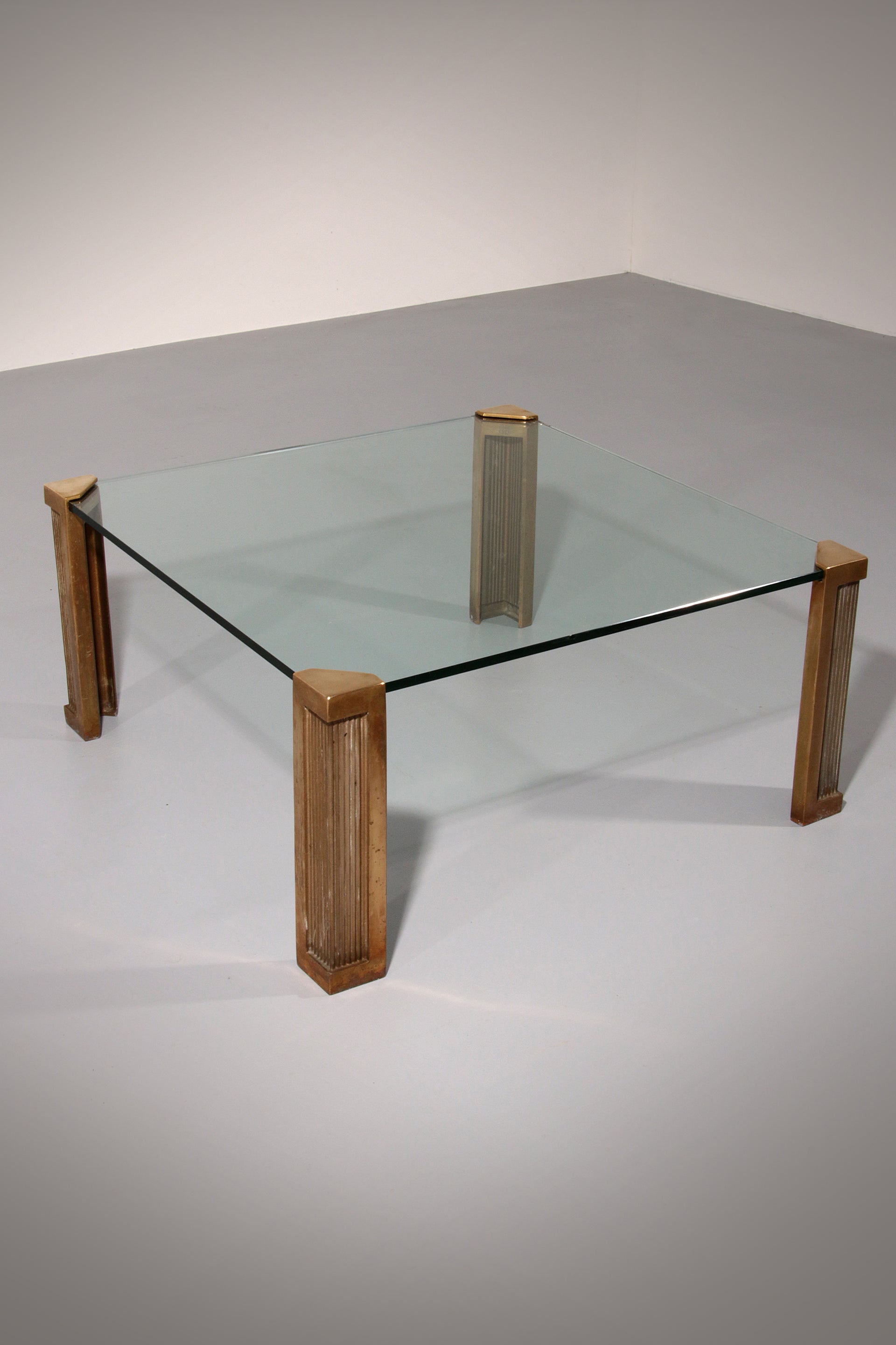 Glass Coffee table design by Peter Ghyczy 1970s model T14