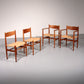 Dining Chairs by Hans Wegner for Carl Hansen & Søn,Denmark 2 CH37 and 2 CH36