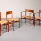 Dining Chairs by Hans Wegner for Carl Hansen & Søn,Denmark 2 CH37 and 2 CH36