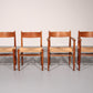 Dining Chairs by Hans Wegner for Carl Hansen & Søn,Denmark 2 CH37 and 2 CH36