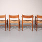 Dining Chairs by Hans Wegner for Carl Hansen & Søn,Denmark 2 CH37 and 2 CH36
