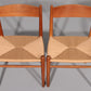 Dining Chairs by Hans Wegner for Carl Hansen & Søn,Denmark 2 CH37 and 2 CH36