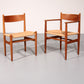 Dining Chairs by Hans Wegner for Carl Hansen & Søn,Denmark 2 CH37 and 2 CH36
