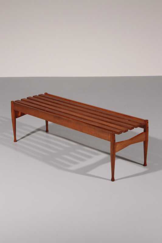 Walnut Bench by Gio Ponti made by Fratelli Reguitti 1950