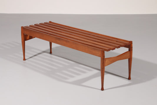 Walnut Bench by Gio Ponti made by Fratelli Reguitti 1950