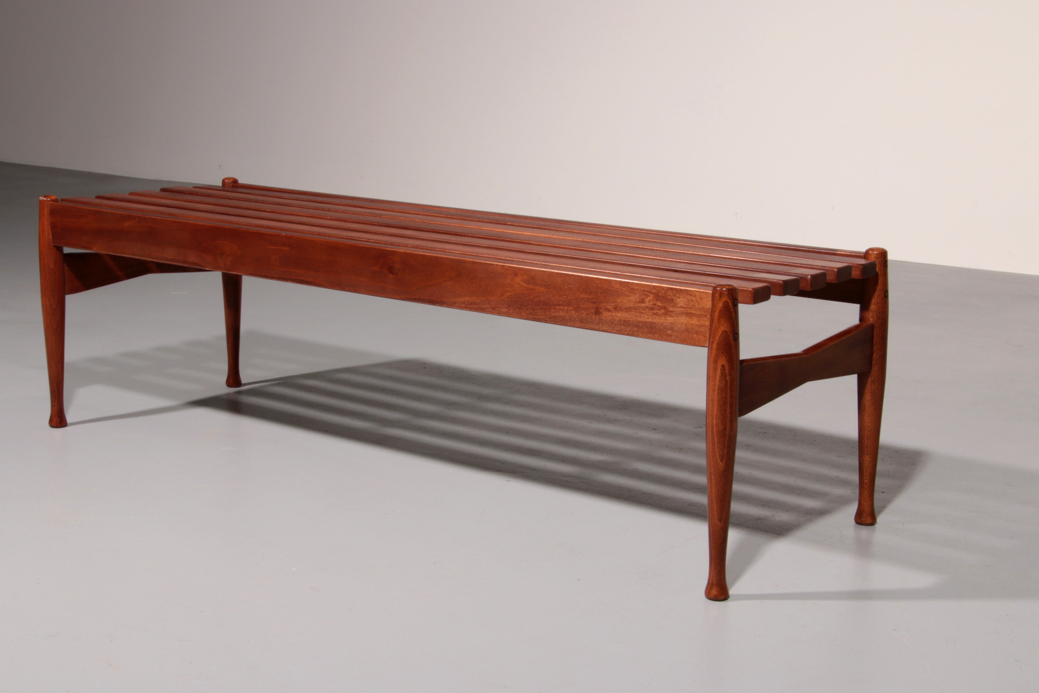 Walnut Bench by Gio Ponti made by Fratelli Reguitti 1950