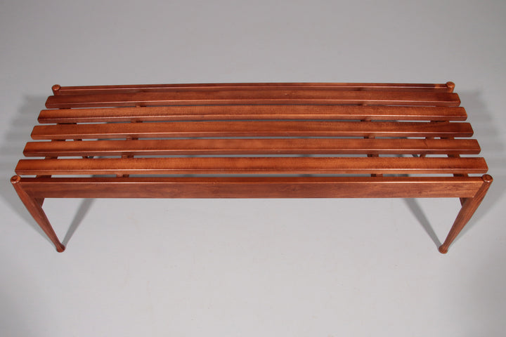 Walnut Bench by Gio Ponti made by Fratelli Reguitti 1950