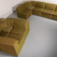 Durlet 9-Piece Modular Sofa in Luxe Green De Ploeg Fabric 1970