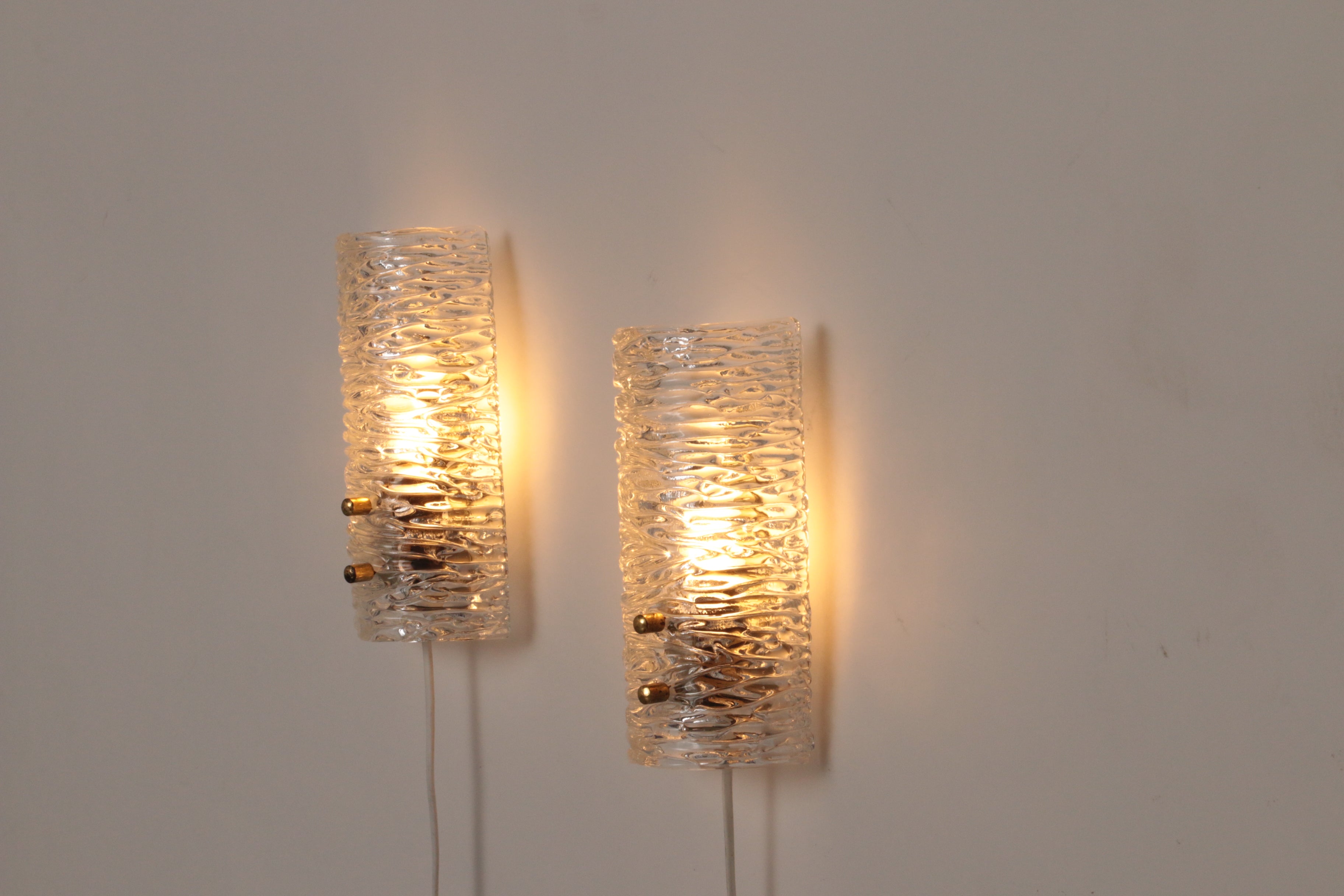 Wall Lamp Designed by Carl Fagerlund for Orrefors, Sweden