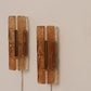 Danish Design set  Vitrika Aladdin Wall Lamps, Denmark 1960s