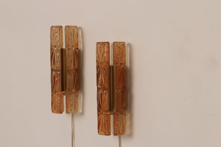 Danish Design set  Vitrika Aladdin Wall Lamps, Denmark 1960s