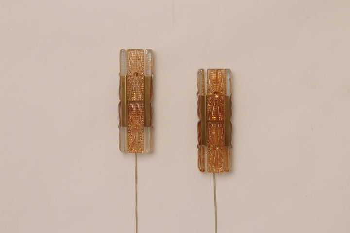 Danish Design set  Vitrika Aladdin Wall Lamps, Denmark 1960s