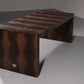 Philipp Plein office brown desk in split leather with a crocodile skin effect 1978