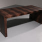 Philipp Plein office brown desk in split leather with a crocodile skin effect 1978