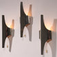 Mid-Century Silver Wall Lamp by Wilhelm Braun Feldweg – Doria Leuchten, Germany