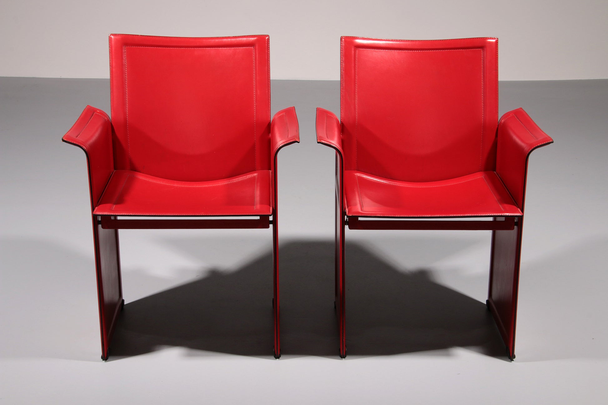 Italian  Leather Korium Chair attributed to Tito Agnoli for Matteo Grassi, 1970s