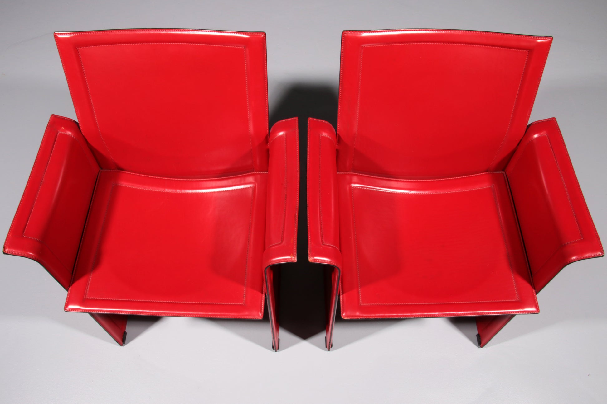 Italian  Leather Korium Chair attributed to Tito Agnoli for Matteo Grassi, 1970s