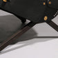 Italian Black Leather Adjustable P40 Relax Chair by Osvaldo Borsani Tecno.