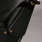 Italian Black Leather Adjustable P40 Relax Chair by Osvaldo Borsani Tecno.