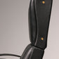 Italian Black Leather Adjustable P40 Relax Chair by Osvaldo Borsani Tecno.