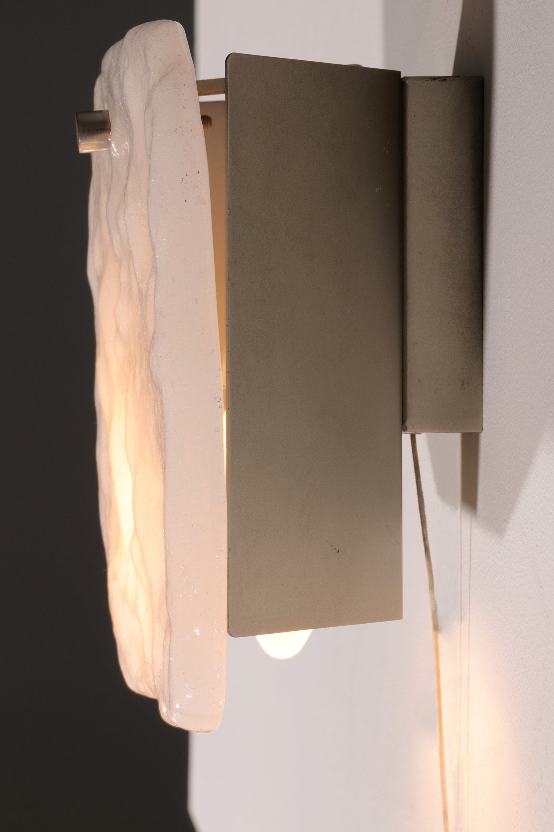 J.T Kalmar Franken Wall Lamp Model Stone, 1970