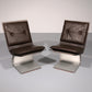 Saint Gobain glass armchairs, Design from Maison Jansen,