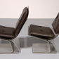 Saint Gobain glass armchairs, Design from Maison Jansen,