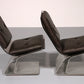 Saint Gobain glass armchairs, Design from Maison Jansen,