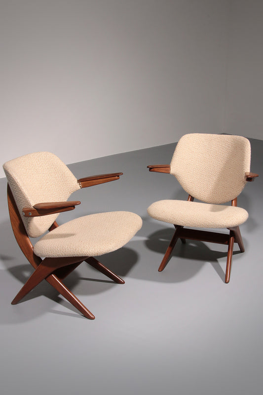 Louis Van Teeffelen for Webe Easy Chairs "Pelican", 1960s