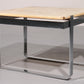 Mid century modern Coffee Table in Onyx and Chromed Metal, Germany 1970s