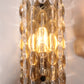 Elegant Crystal Waterdrop Sconces by Carl Fagerlund for Orrefors