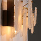 Midcentury Ice Glass Wall Sconces by J.T. Kalmar, Austria (1960s)