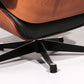 Vitra Eames Lounge Chair & Ottoman in Black leather