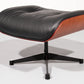 Vitra Eames Lounge Chair & Ottoman in Black leather