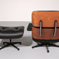 Vitra Eames Lounge Chair & Ottoman in Black leather