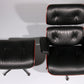 Vitra Eames Lounge Chair & Ottoman in Black leather