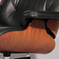 Vitra Eames Lounge Chair & Ottoman in Black leather