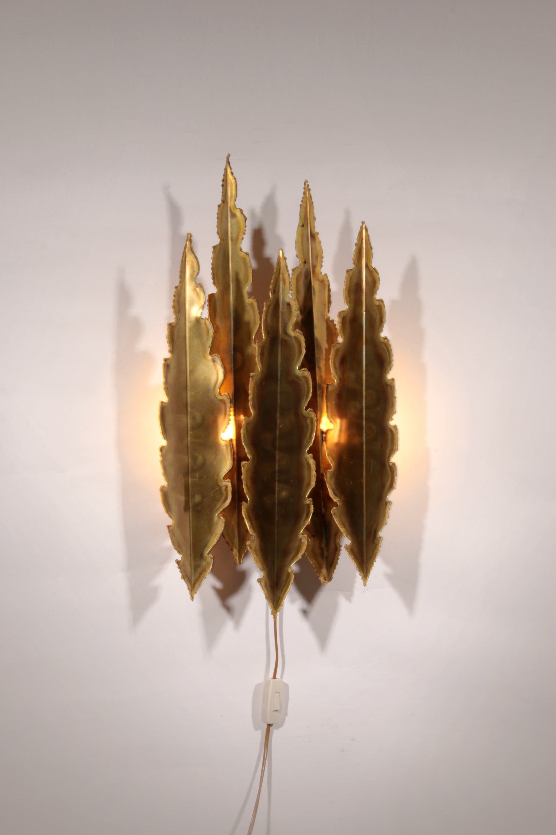 Holm-Sörensen Brutalist Copper Wall Lamp Large model Denmark