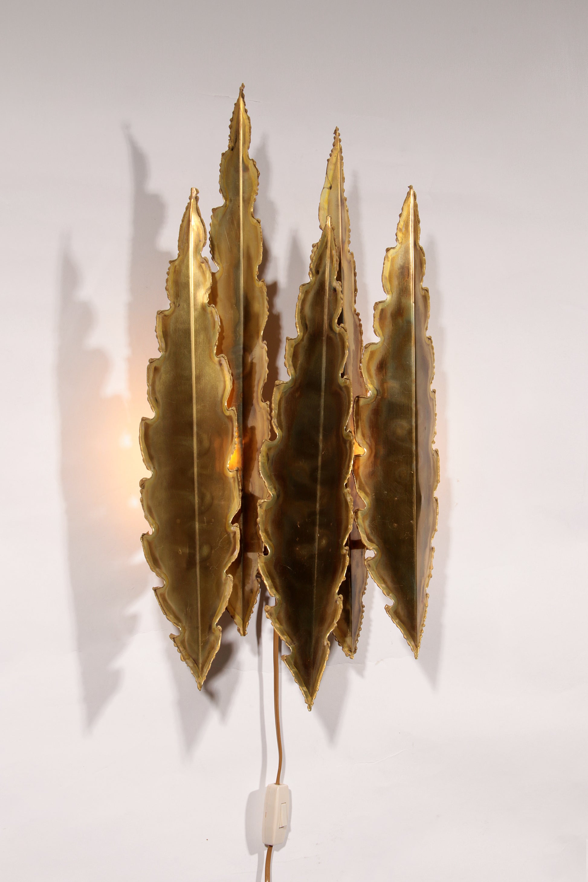 Holm-Sörensen Brutalist Copper Wall Lamp Large model Denmark