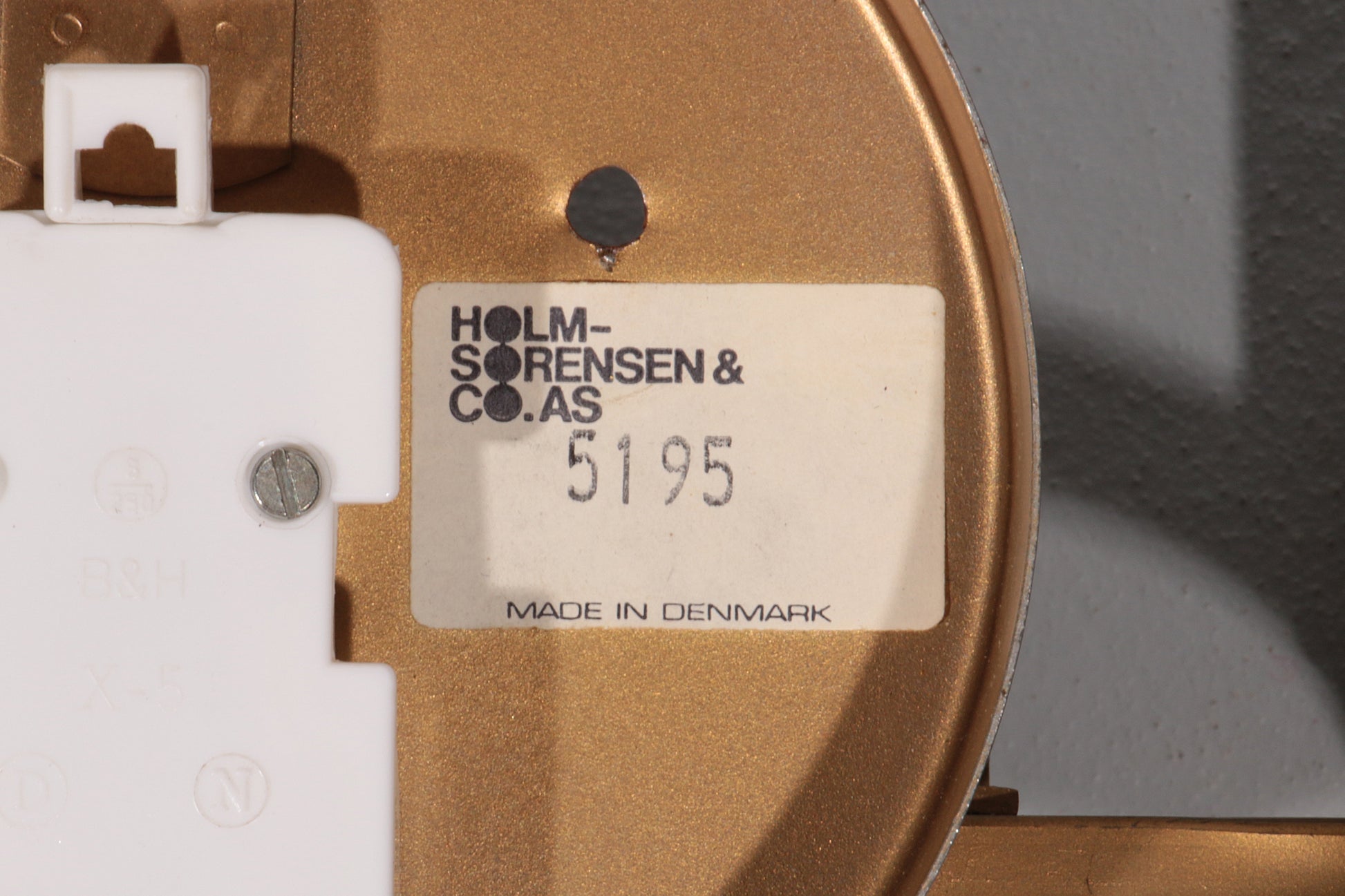 Holm-Sörensen Brutalist Copper Wall Lamp Large model Denmark