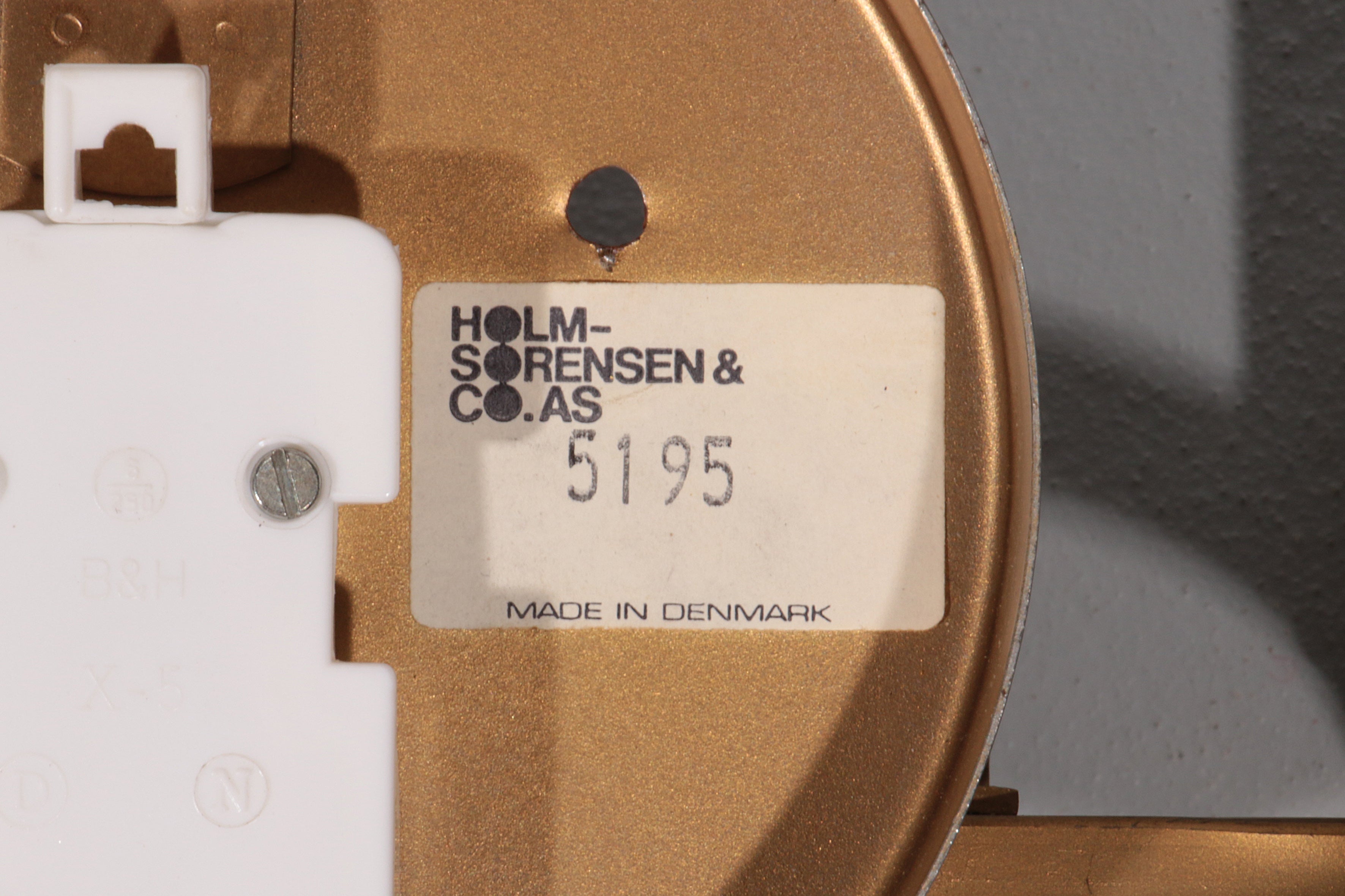 Holm-Sörensen Brutalist Copper Wall Lamp Large model Denmark